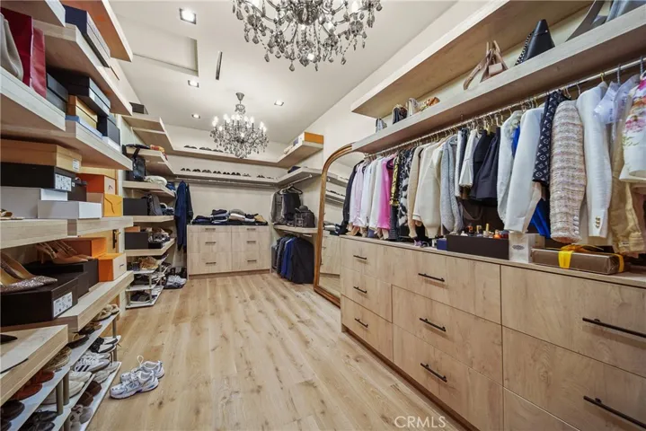 Primary bedroom  private closet