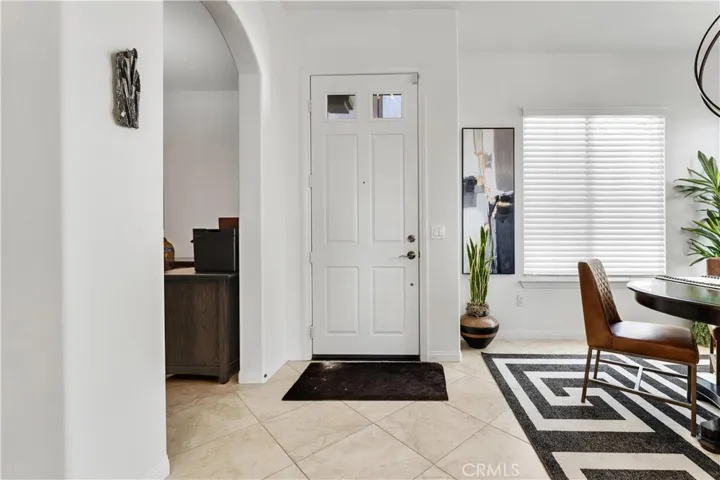Front door from the inside with 1st bedroom/den to the left in this photo.
