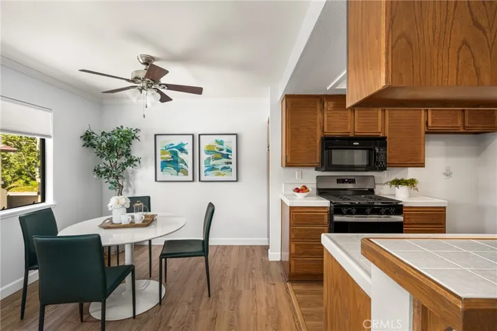 Dining area with lots of natural light.