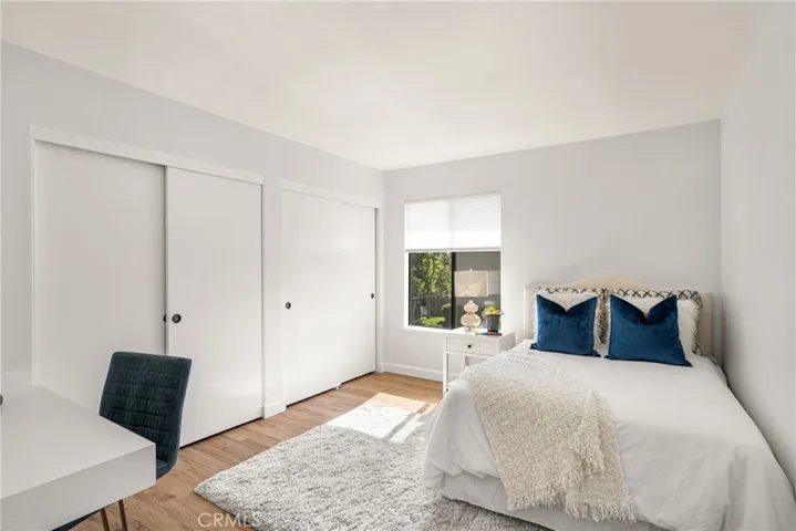 Secondary bedroom . There is an updated bathroom beside this bedroom