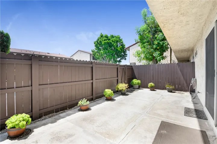 Patio outside of bedroom