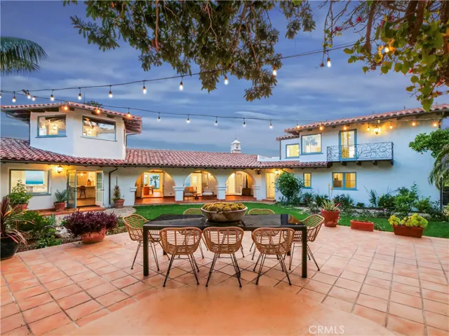 Enjoy an evening under the lights - backyard view