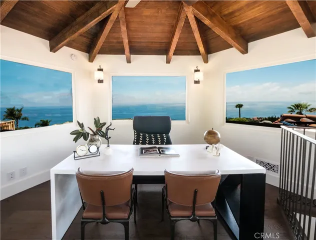 Tower room with majestic views of the ocean and coastline