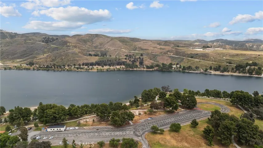 Aerial lake view