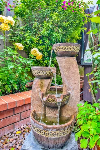 Fountain available for purchase.