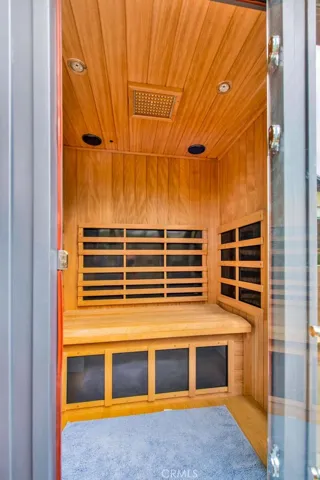 Infrared sauna available for purchase.