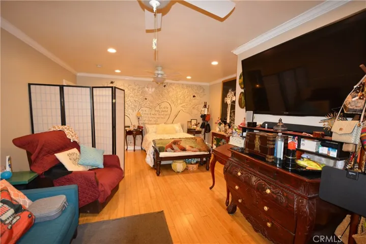 This bedroom is huge
