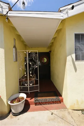 This doorway leads to the main suite