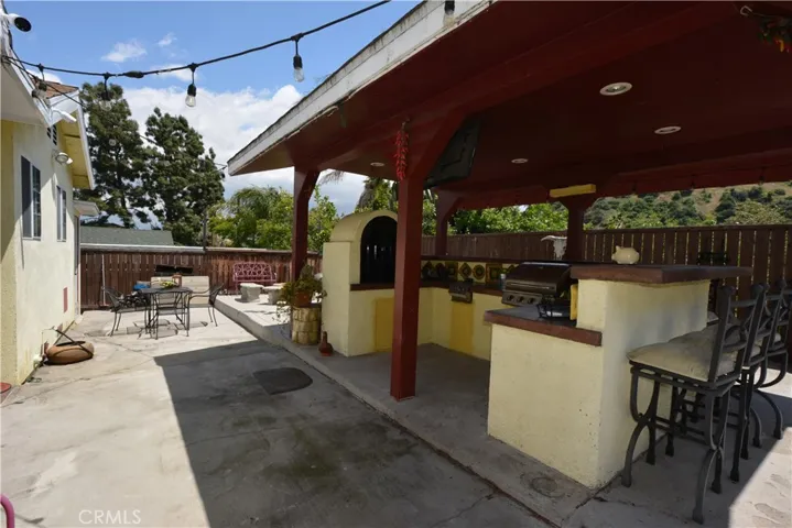 private, spacious and secluded back yard