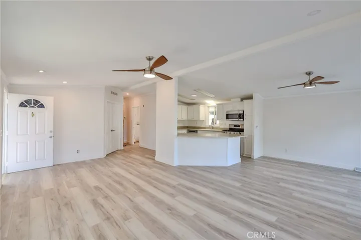 Open Floor plan- Ceiling fans