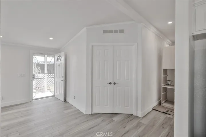 Double doors open to third bedroom or den