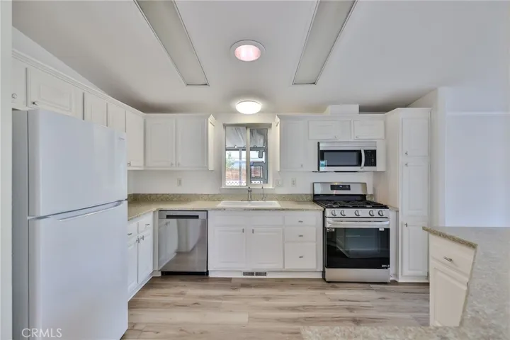 Kitchen with new stainless appliances