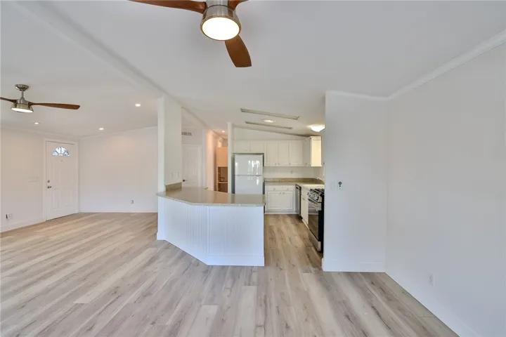 Dining Room, Living Room, Kitchen and front entry door