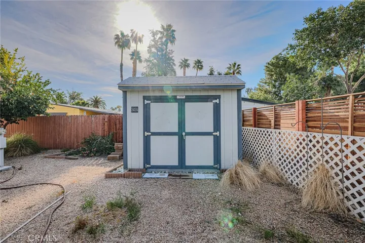 Shed in Backyard
