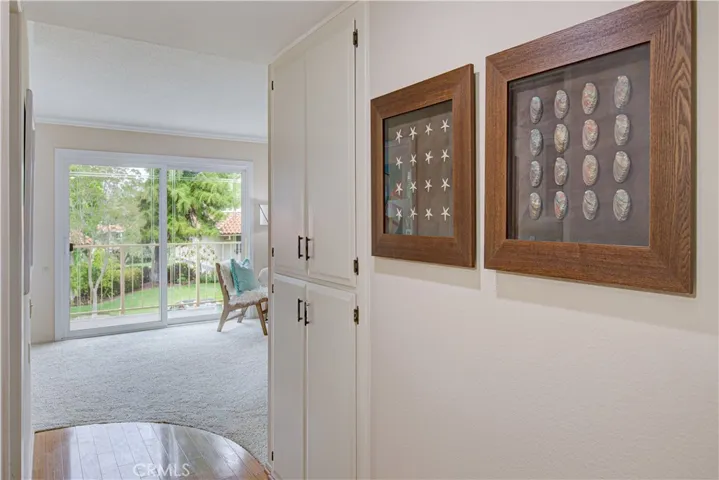 As you enter the home beautiful views from the dining area and living room.