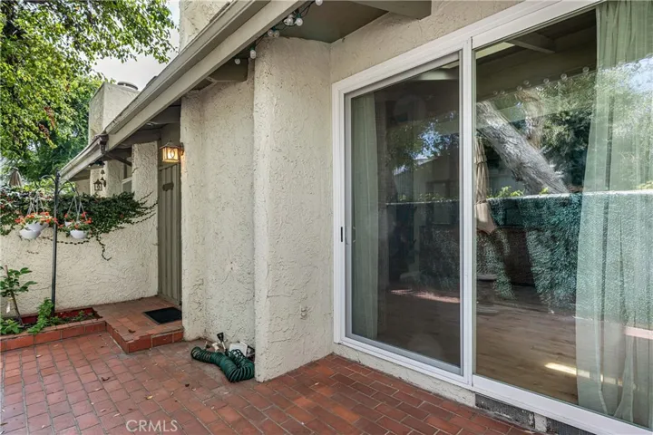 Private Patio Opening into Living Room