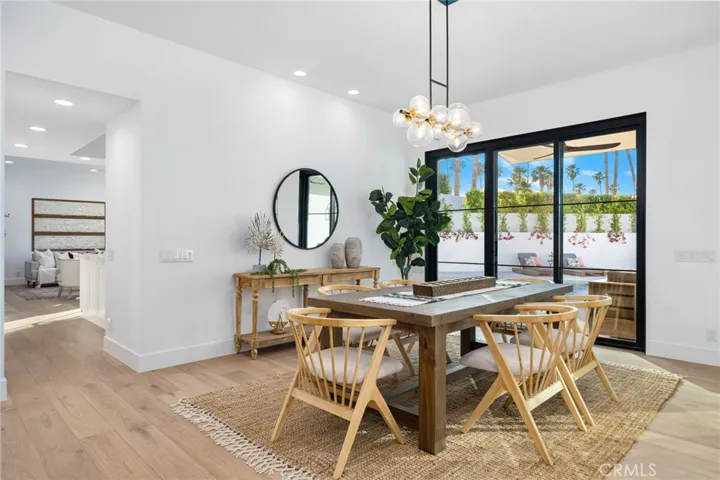 Separate dining area with wet bar nearby!