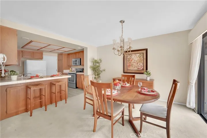 Kitchen that opens up to the Dining Room, Very Open, Light & Bright with Natural Lighting