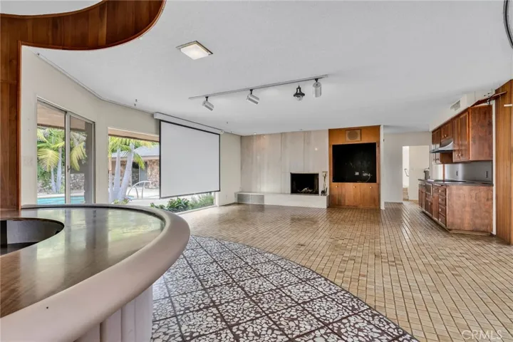 Sunken Bar and family room