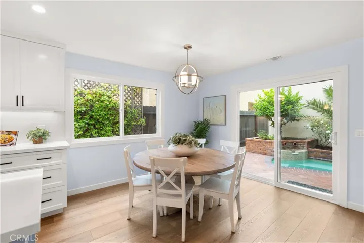 Great additional dining area just off the kitchen with access to the back patio.