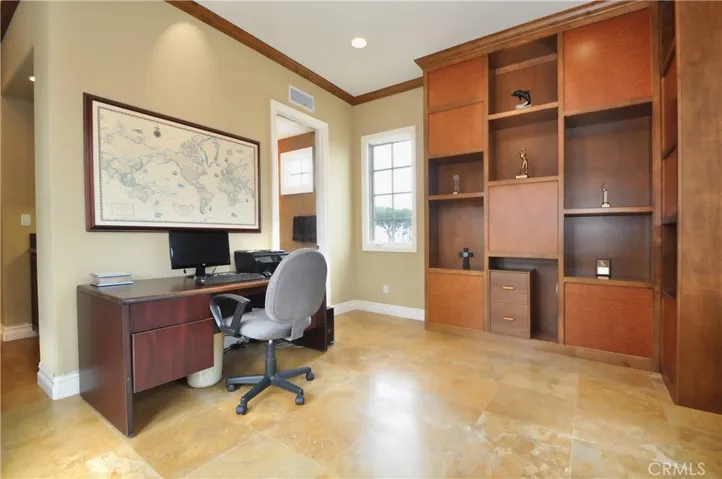 Office with built-ins