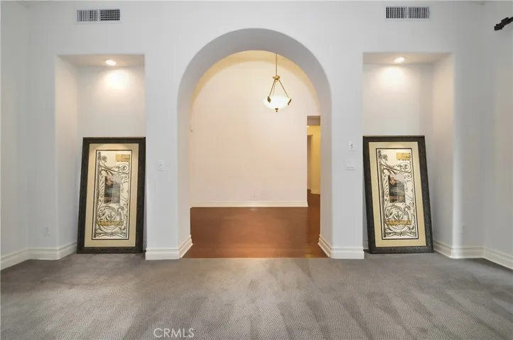 Living room archway
