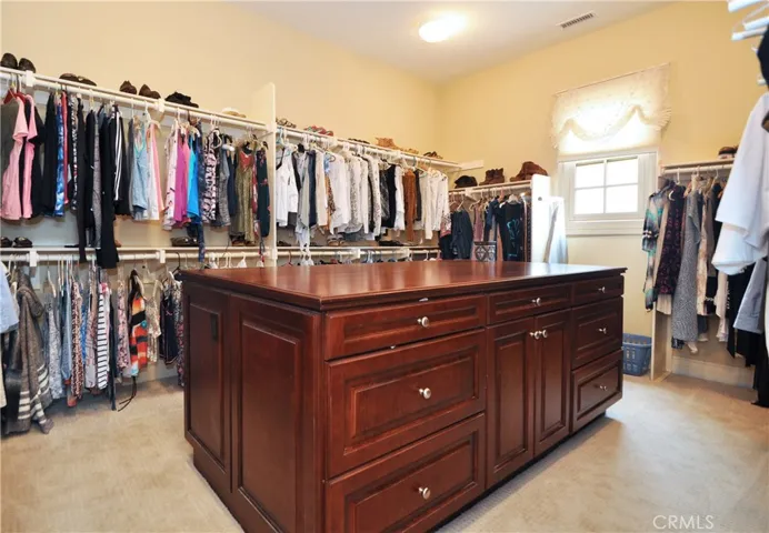 Huge walk-in primary closet