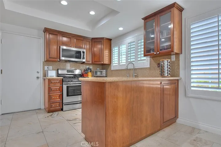 Newer cabinets and appliances
