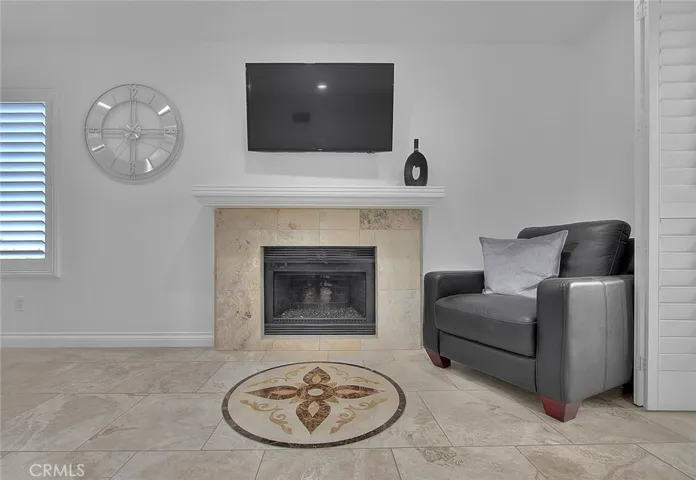Fireplace and medallion