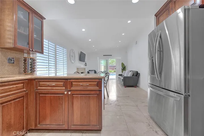 Open to the family room and nook