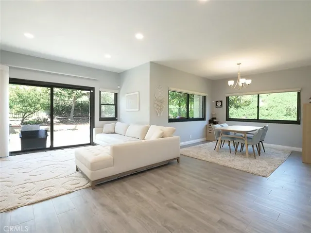 Living Room Opens to Dining Area