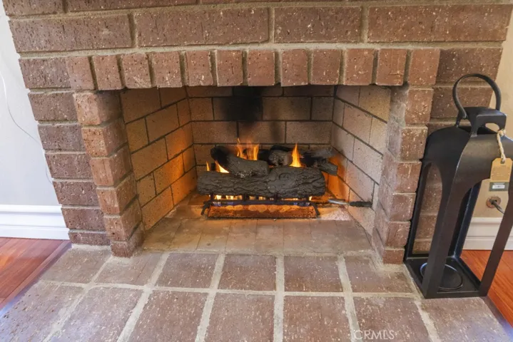 Fireplace in living room