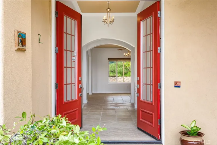 Double door entry.