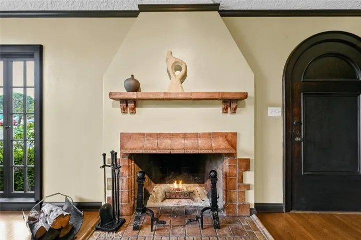 A Unique original Batchelder tile fireplace