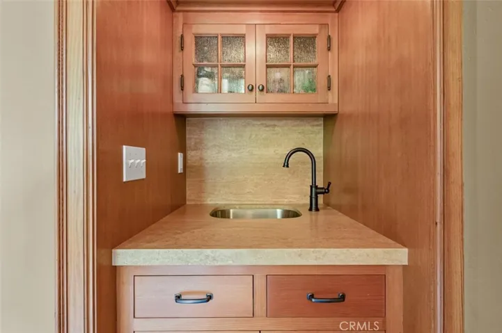 Wet bar in Family room.