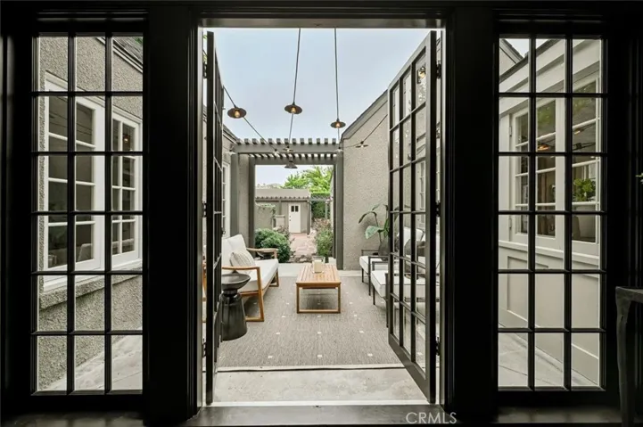 Step out to the courtyard, A great place for morning coffee or a cocktail.