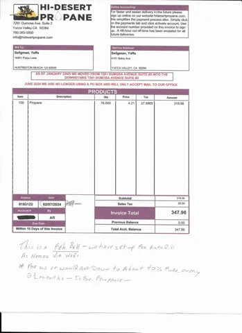 Balsa HD Propane Bill May