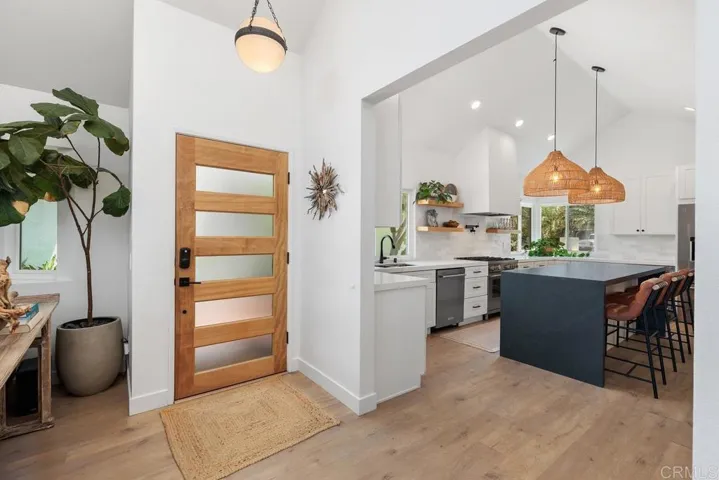 Front Door & Kitchen