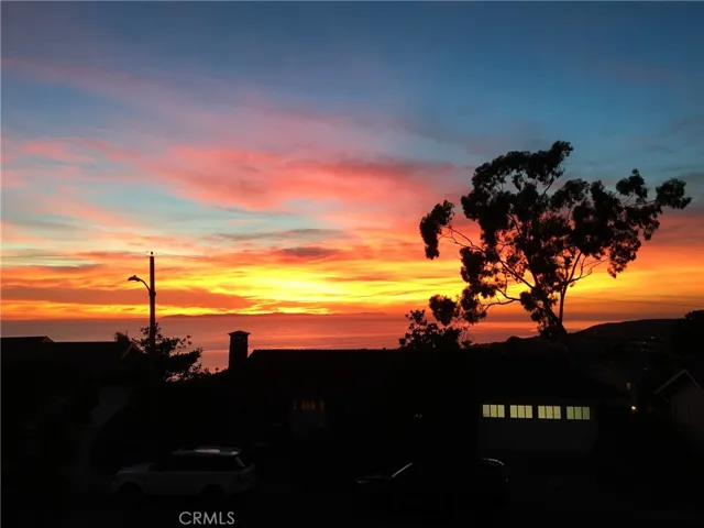 Sunset view from front