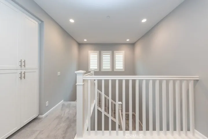  large linen closet at top of stairs