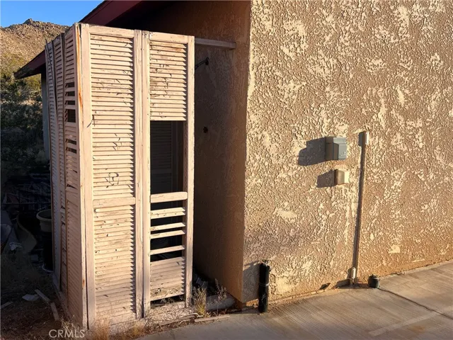 Outdoor shower and RV hookup