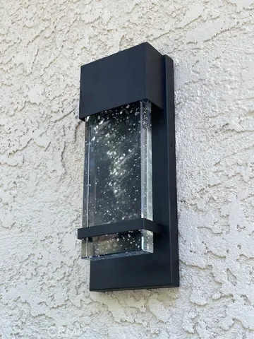Modern outside light fixtures.