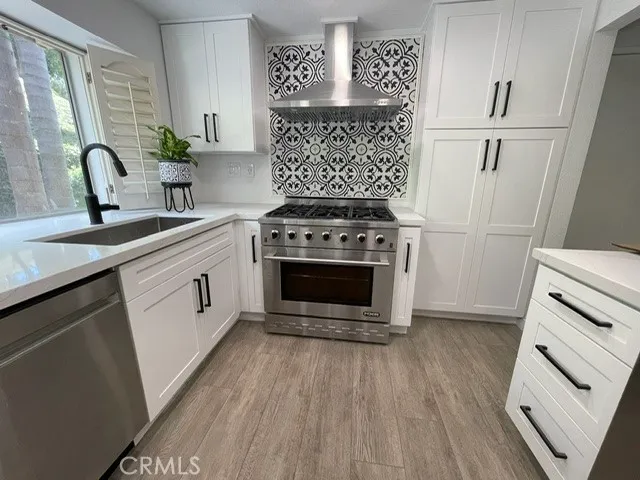 Remodeled kitchen.