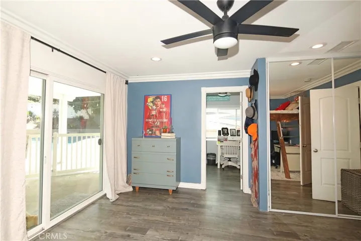 Entrance into office from downstairs bedroom