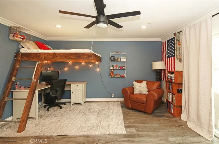 Downstairs Bedroom with attached office