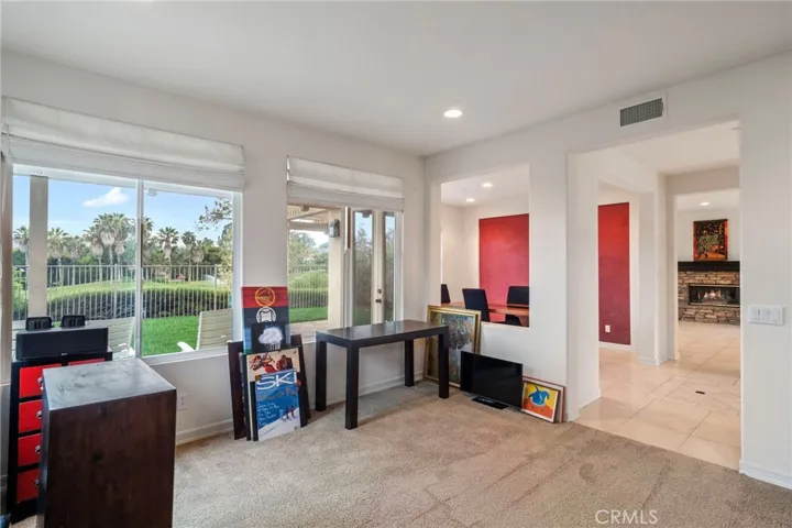 Living room, looking toward dining and  family rooms