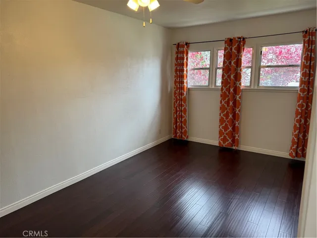 The garage was converted years ago to a flex room...sometimes used as an office, other times as a gym or playroom and sometimes a guest suite
