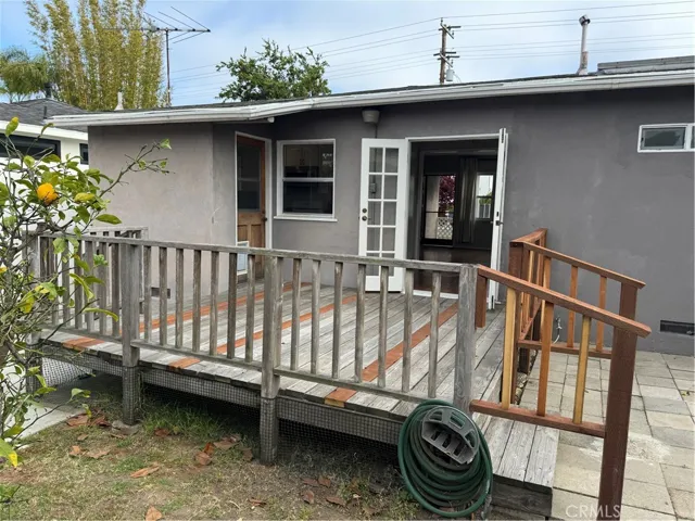 An amazing deck off of the dining area for al fresco dining