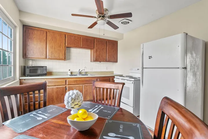 Upstairs kitchen.