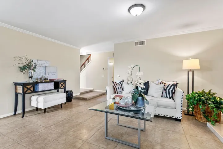 The living room.